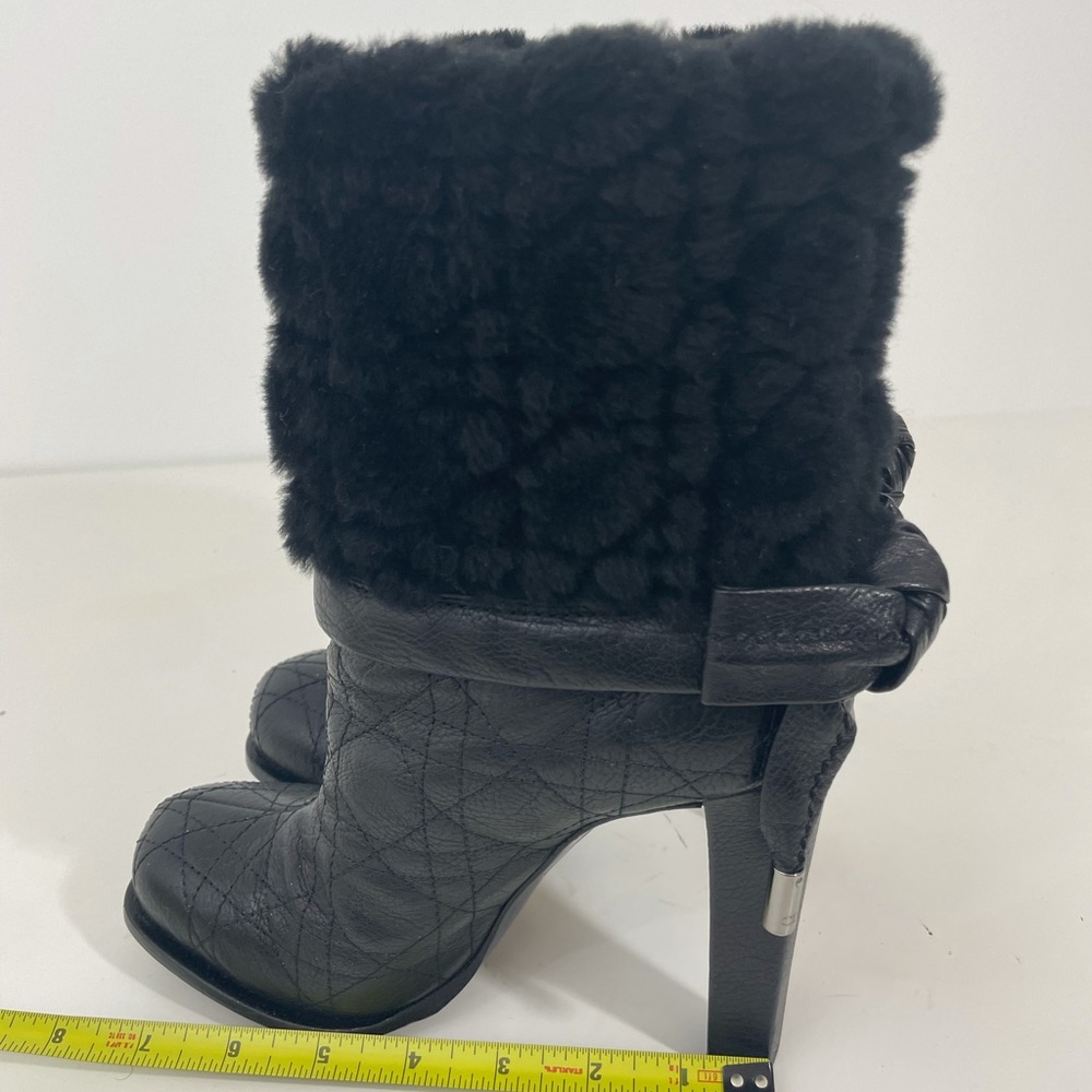 Dior Leather Snow Boots In Black - Picture 8 of 14